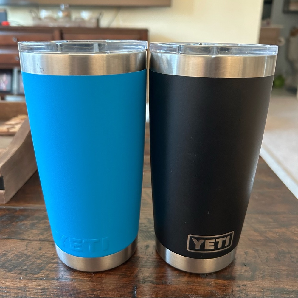 BRAND NEW branded YETI Rambler 20 oz tumblers